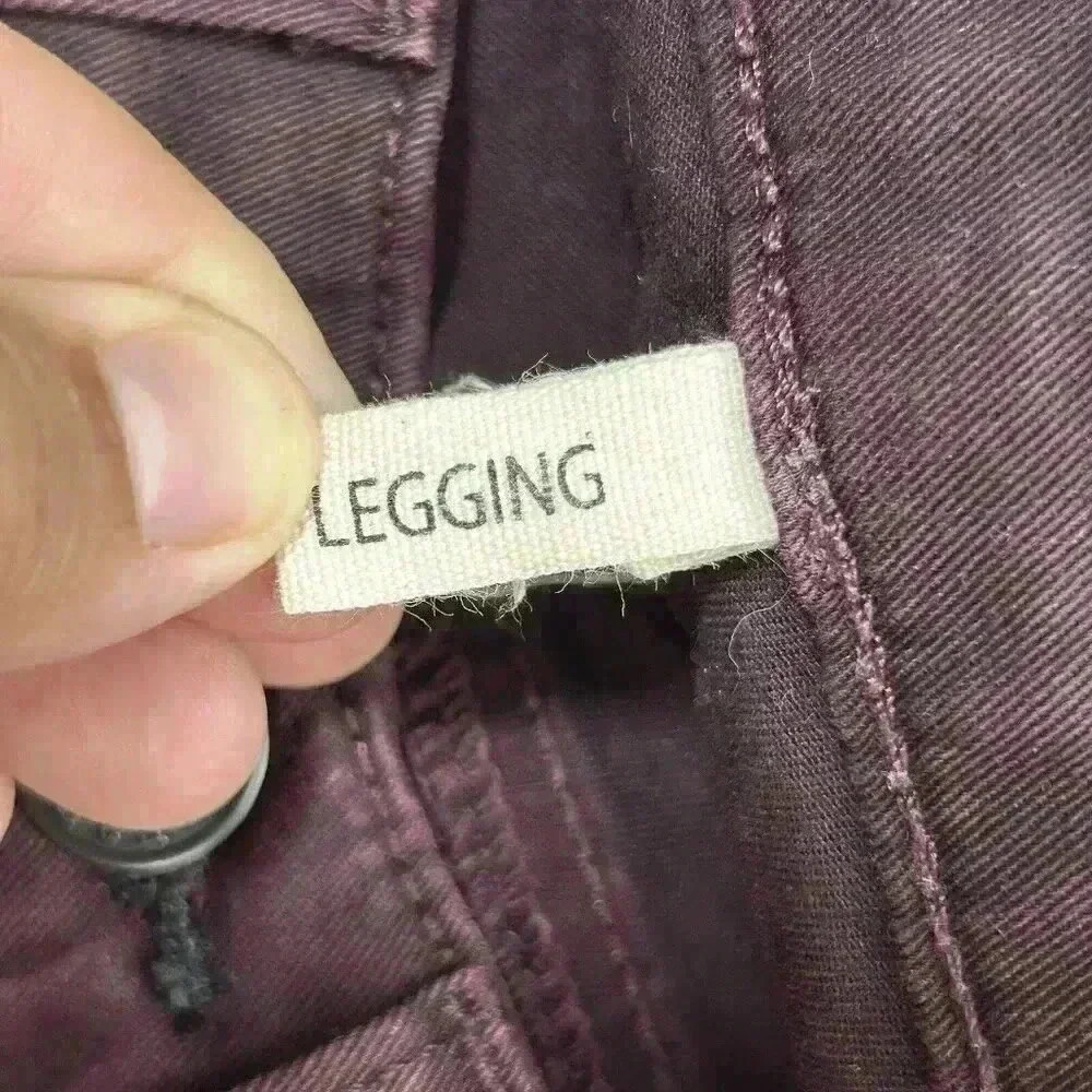 Rag & Bone Legging Jeans Women’s 27 Maroon Burgandy Slim Skinny Casual Pants - Picture 7 of 12